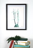 Aortic Arch in Green Watercolor - Original Watercolor Painting