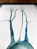 Aortic Arch in Green Watercolor - Original Watercolor Painting