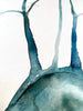 Aortic Arch in Green Watercolor - Original Watercolor Painting