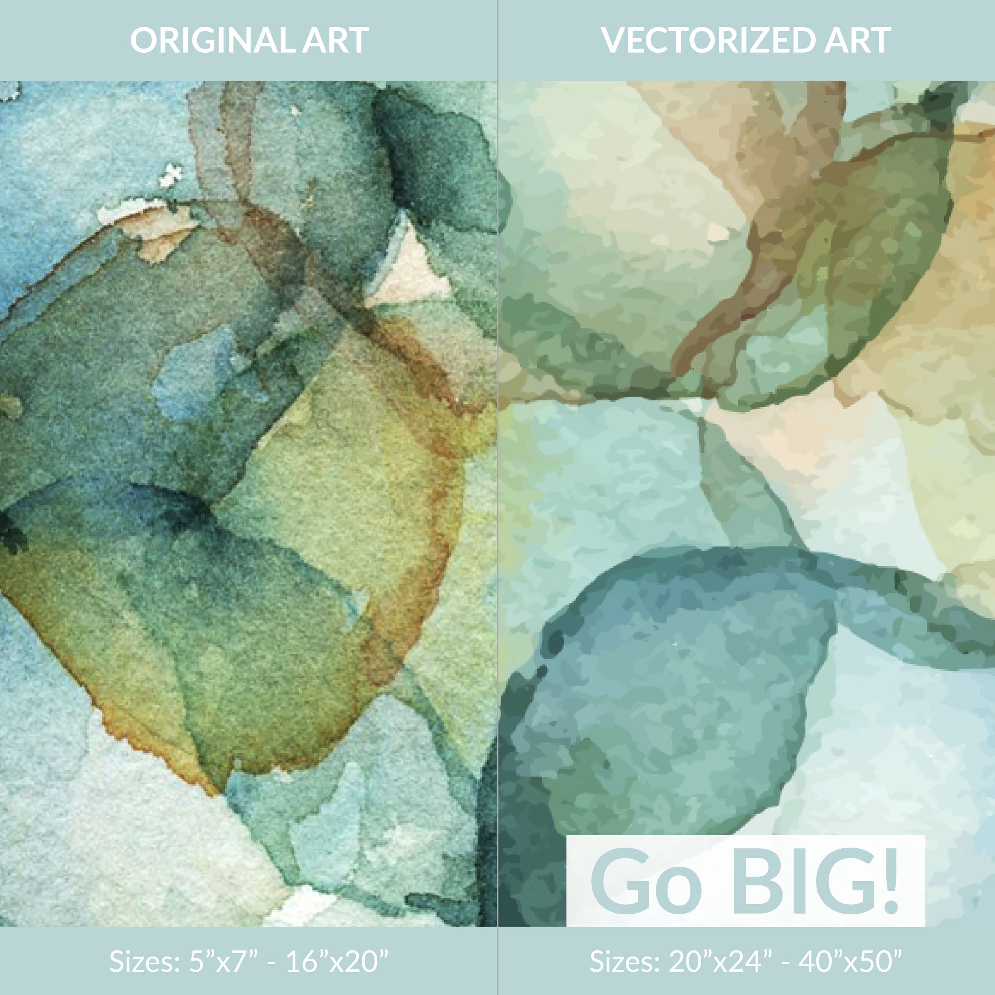 Molar in Aqua Watercolor Print Set