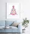 Meridians of the Body Watercolor Print