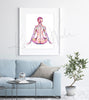 Meridians of the Body Watercolor Print
