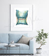 Anal Canal Watercolor Print