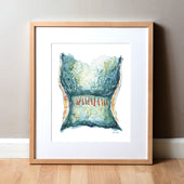Anal Canal Watercolor Print