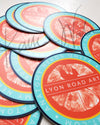 Set of 3 Lyon Road Art Anatomy Art Stickers