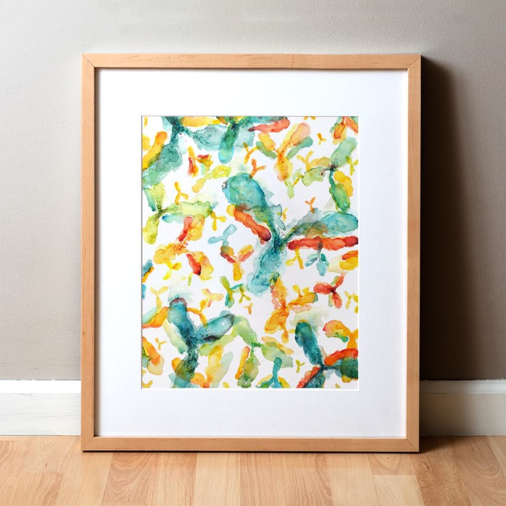 Antibodies Print Watercolor