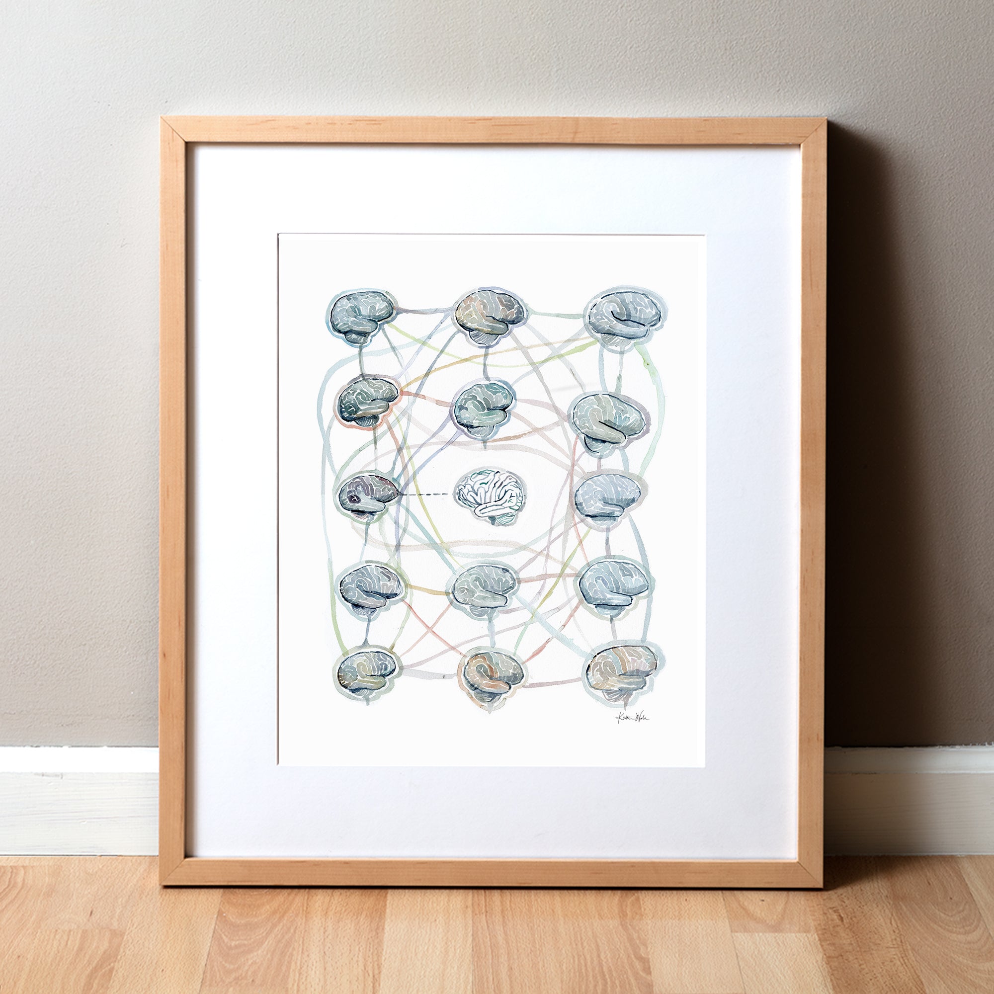 Autism Spectrum Disorder Watercolor Print