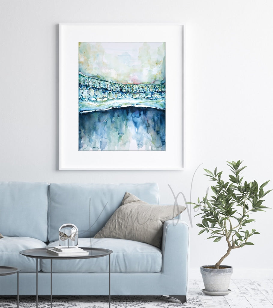 Olfactory Horizons - Five Senses Art Sense Of Smell Ent Abstract Anatomy Watercolor Print