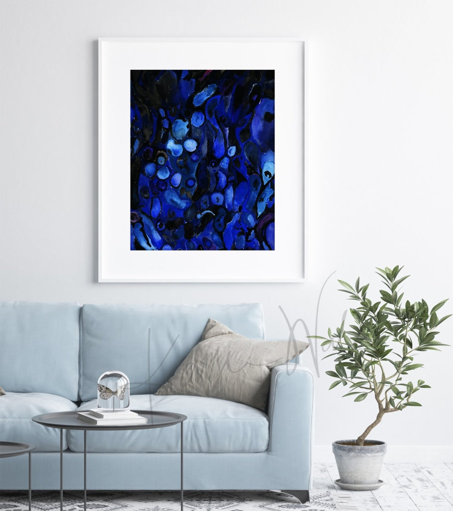 Renal Histology Watercolor Print