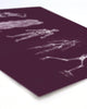 Body Systems Watercolor Print In Deep Purple - Digital Download