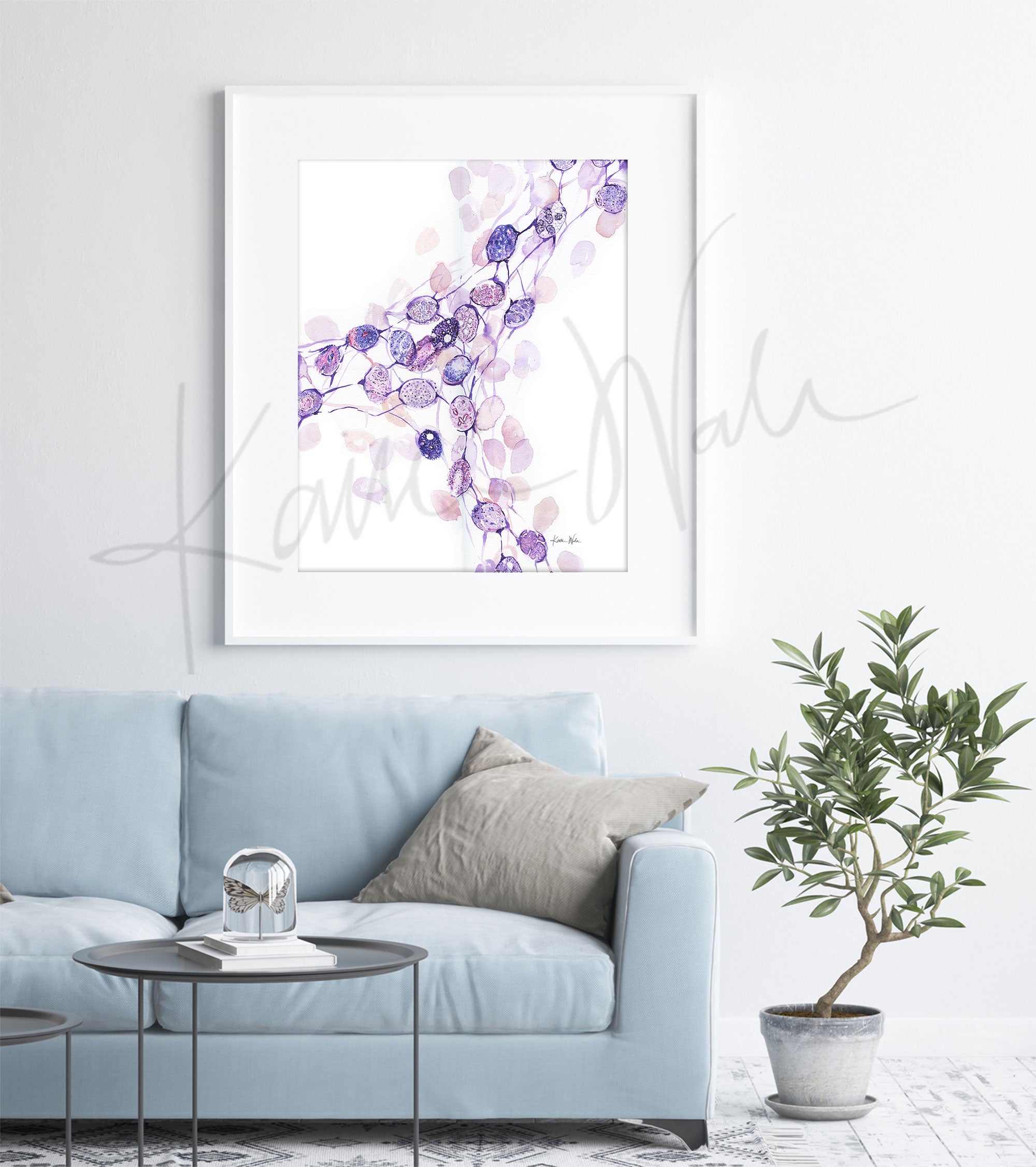 Lymph Nodes Mosaic Watercolor Print