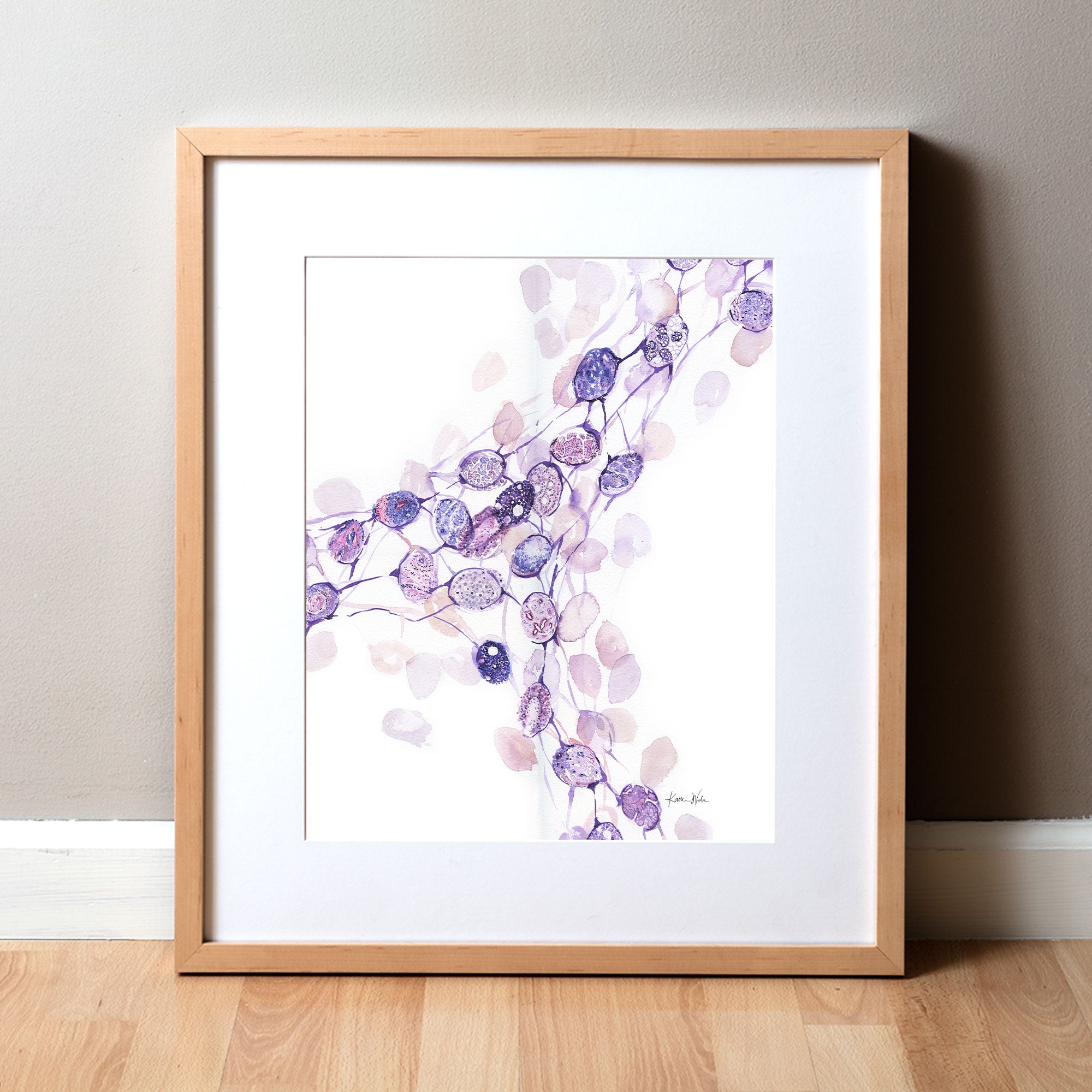 Lymph Nodes Mosaic Watercolor Print