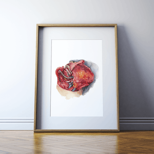 Neck Dissection Ii Print Watercolor