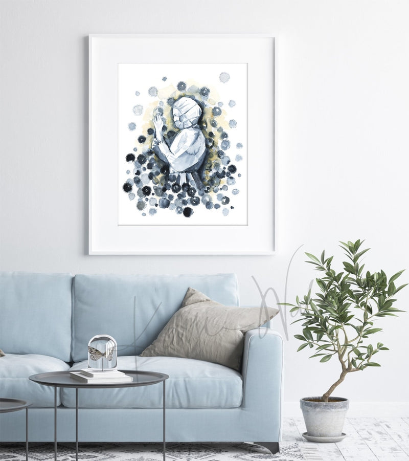 Frontlines Coronavirus Watercolor Print