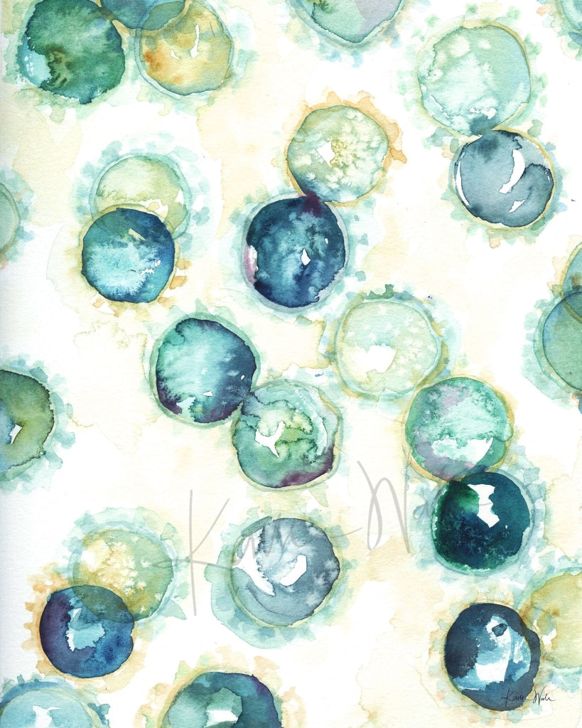 Coronavirus Histology Watercolor Print