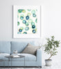 Coronavirus Histology Watercolor Print