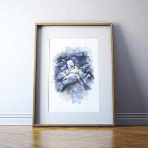 C-Section Print Watercolor