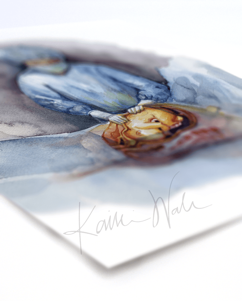 Prepping Print Watercolor