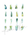 Sea Green Dental Watercolor Print Set