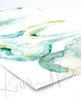 Sea Green Dental Watercolor Print Set