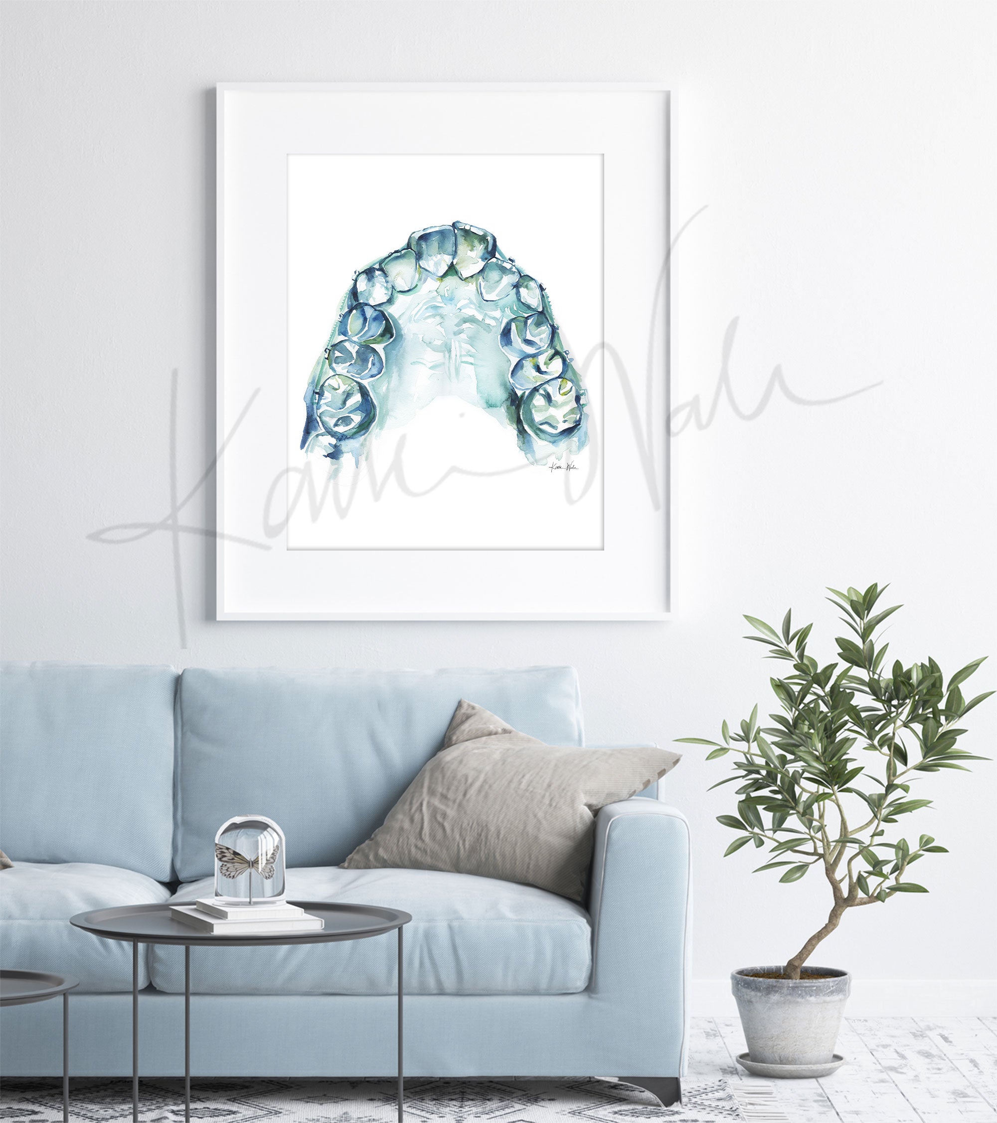 Orthodontics Watercolor Print Set