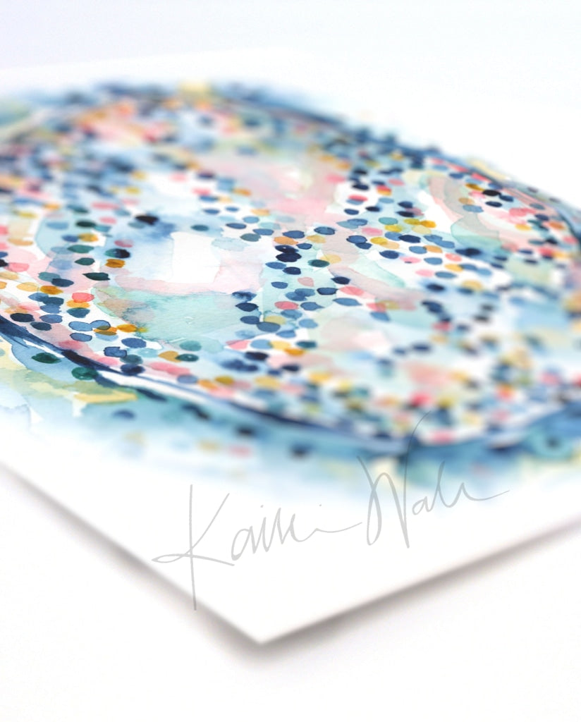 Islet Of Langerhans Watercolor Print - Endocrine Art Diabetes Gift For Endocrinologist