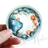 Set of 3 Embryo Watercolor Art Stickers