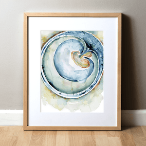 Fetus And Extraembryonic Membranes Print Watercolor