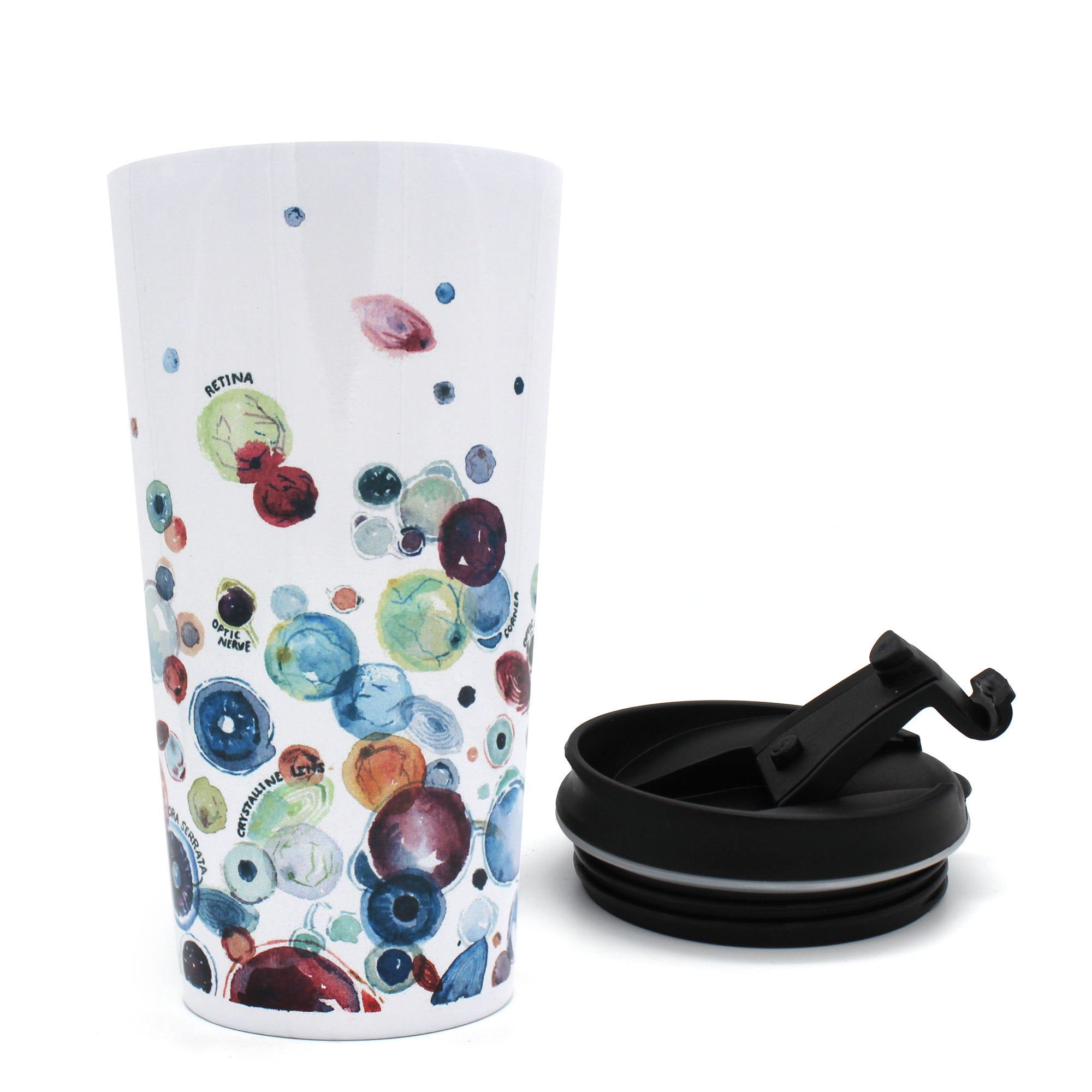 Eye Anatomy Stainless Steel Insulated Travel Mug - 16oz