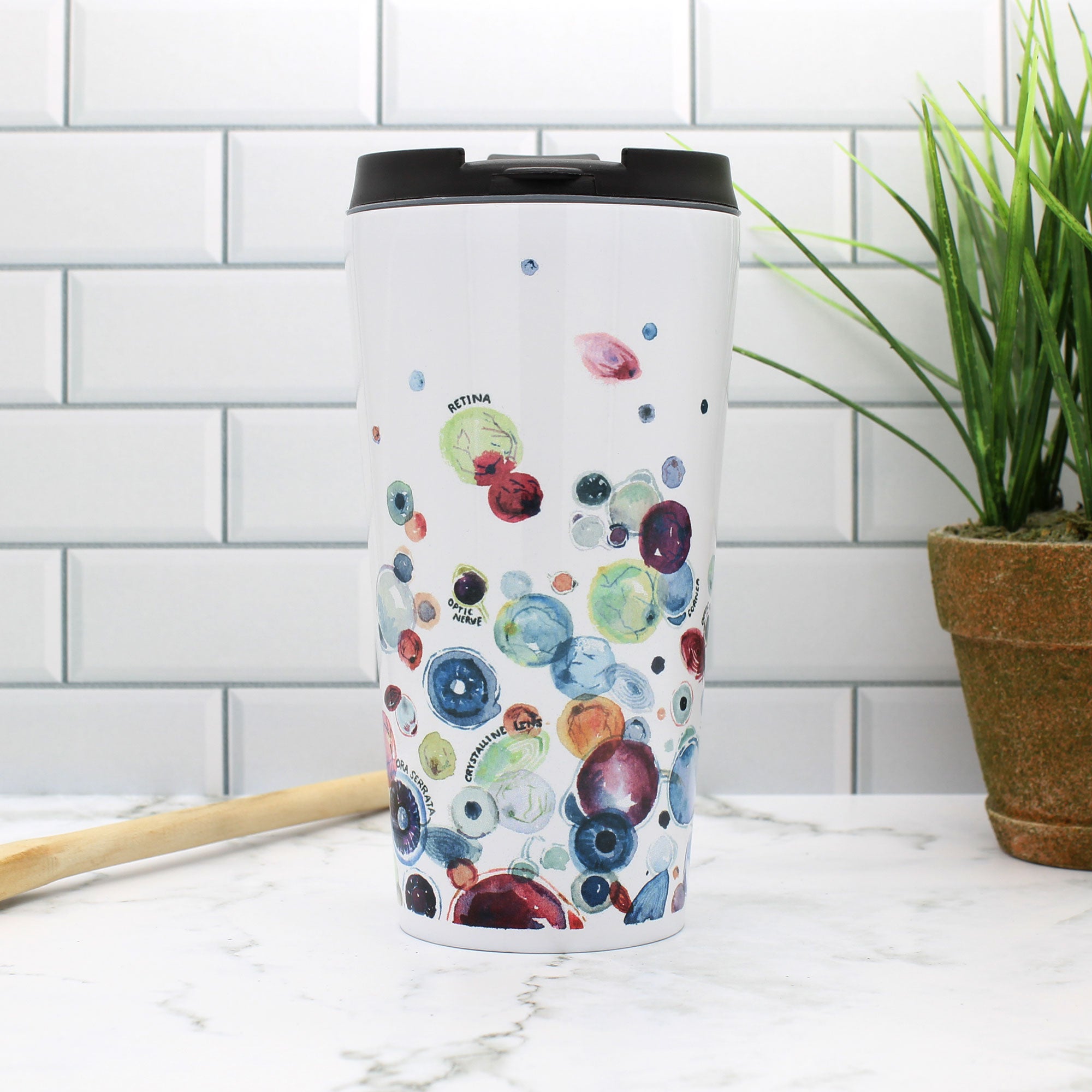 Eye Anatomy Stainless Steel Insulated Travel Mug - 16oz