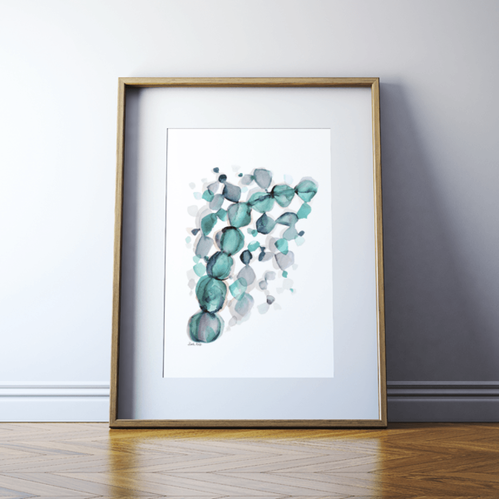 Occlusal Half Arch Print Watercolor