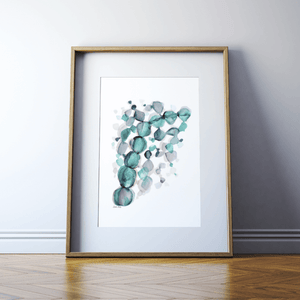 Occlusal Half Arch Print Watercolor