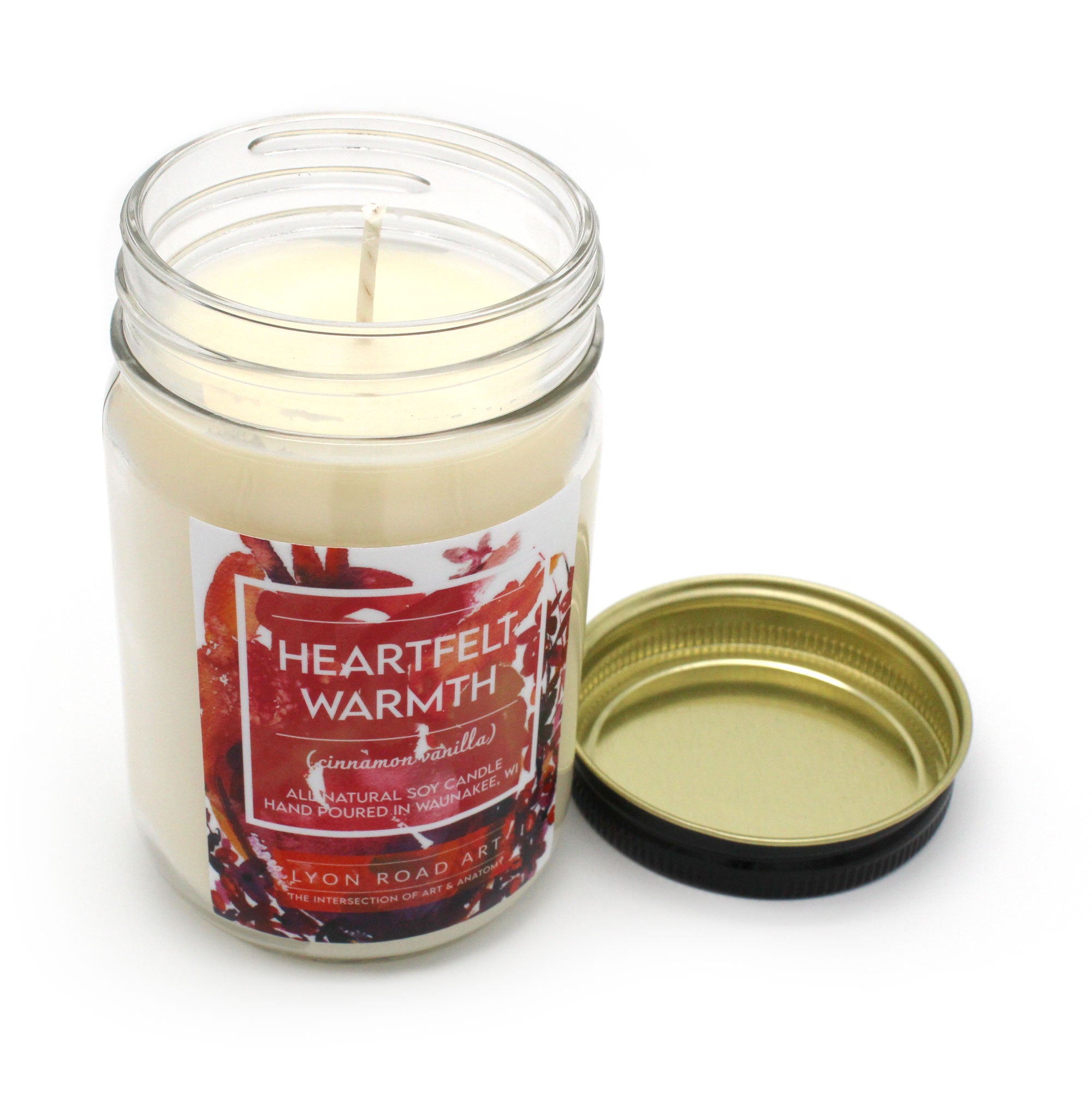 Heartfelt Warmth Soy Candle | Cinnamon & Vanilla