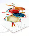 Corticosterone Hormone Watercolor Print