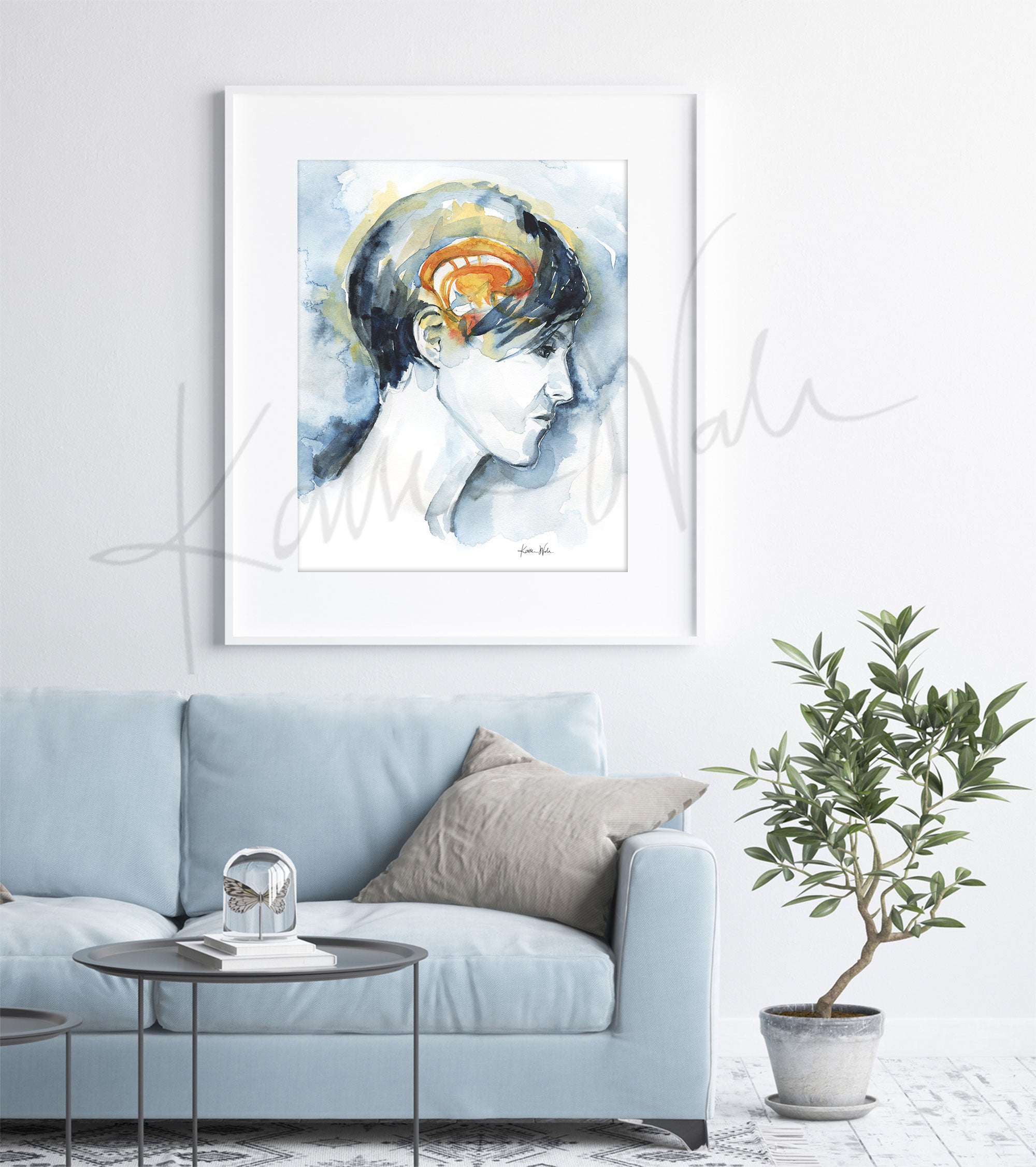 Limbic System Watercolor Print