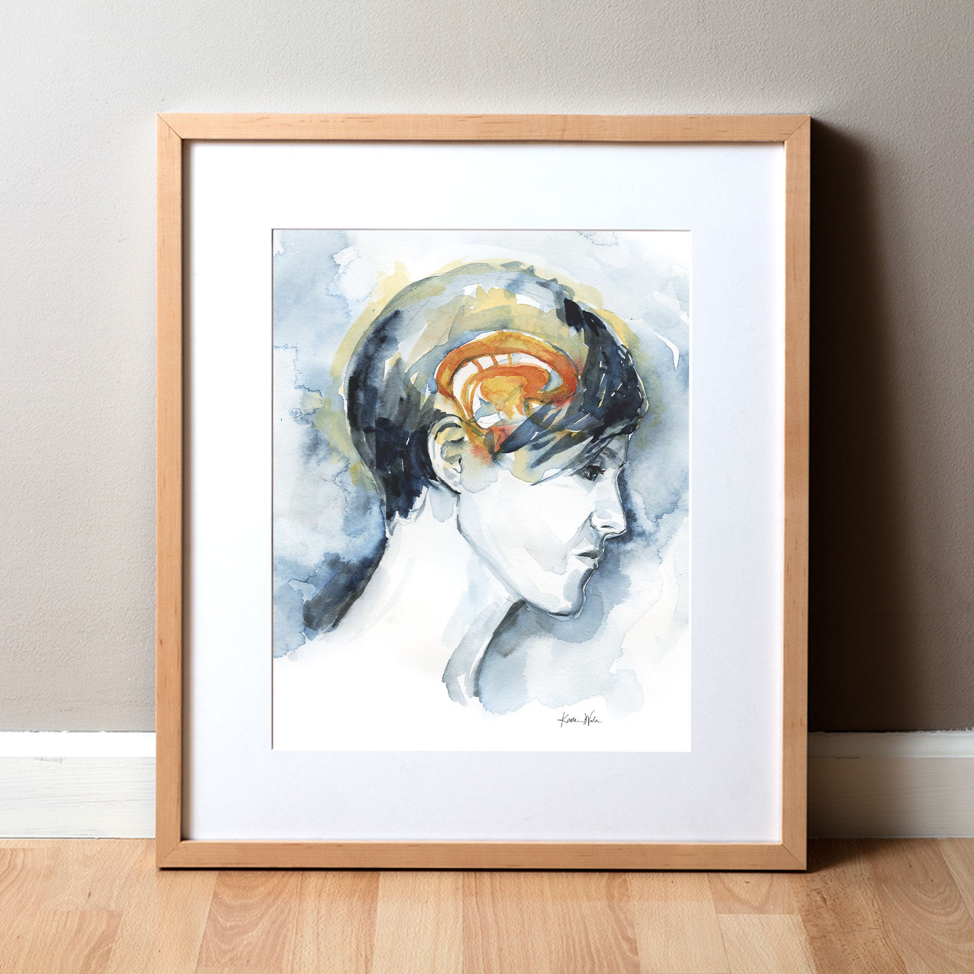 Limbic System Watercolor Print