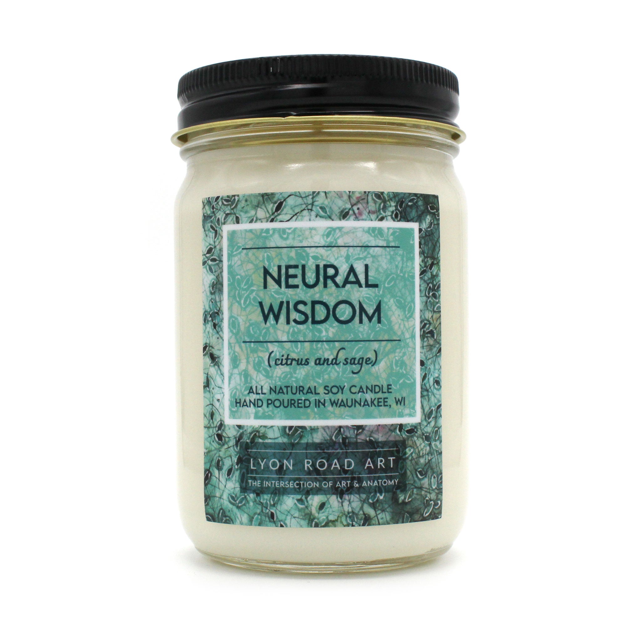Neural Wisdom Soy Candle | Citrus & Sage