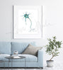 Nerve Cell Watercolor Print