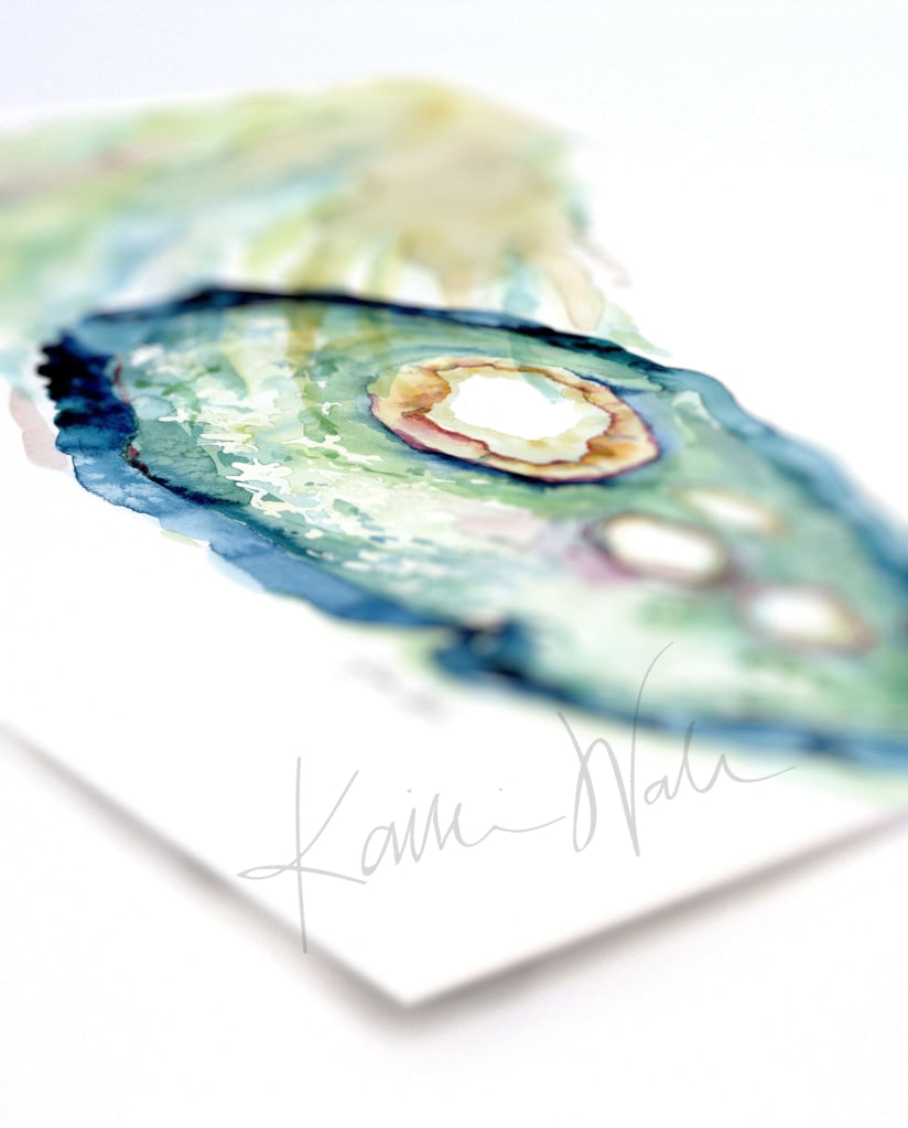 Ovary And Fimbriae Watercolor Print