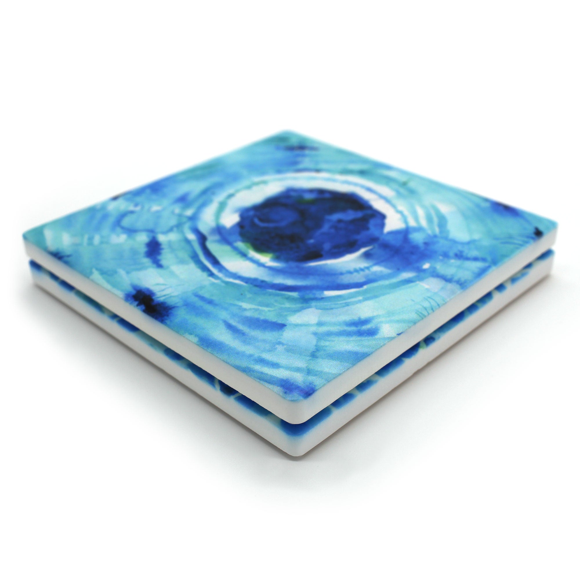Spongy Bone and Osteon Ceramic Coaster Set of 2