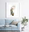 Owl Watercolor Print