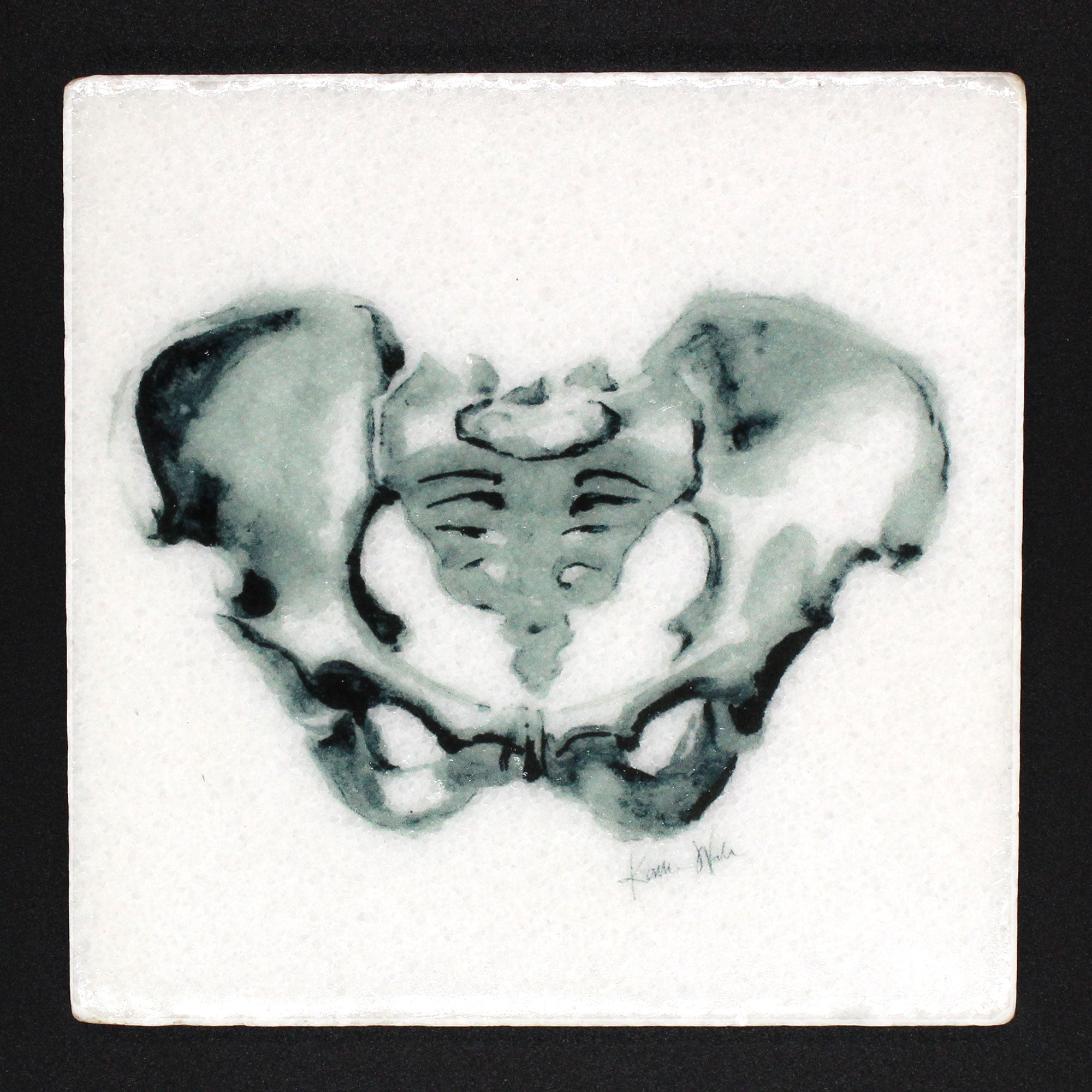 Bones Marble Coasters | Set of 4