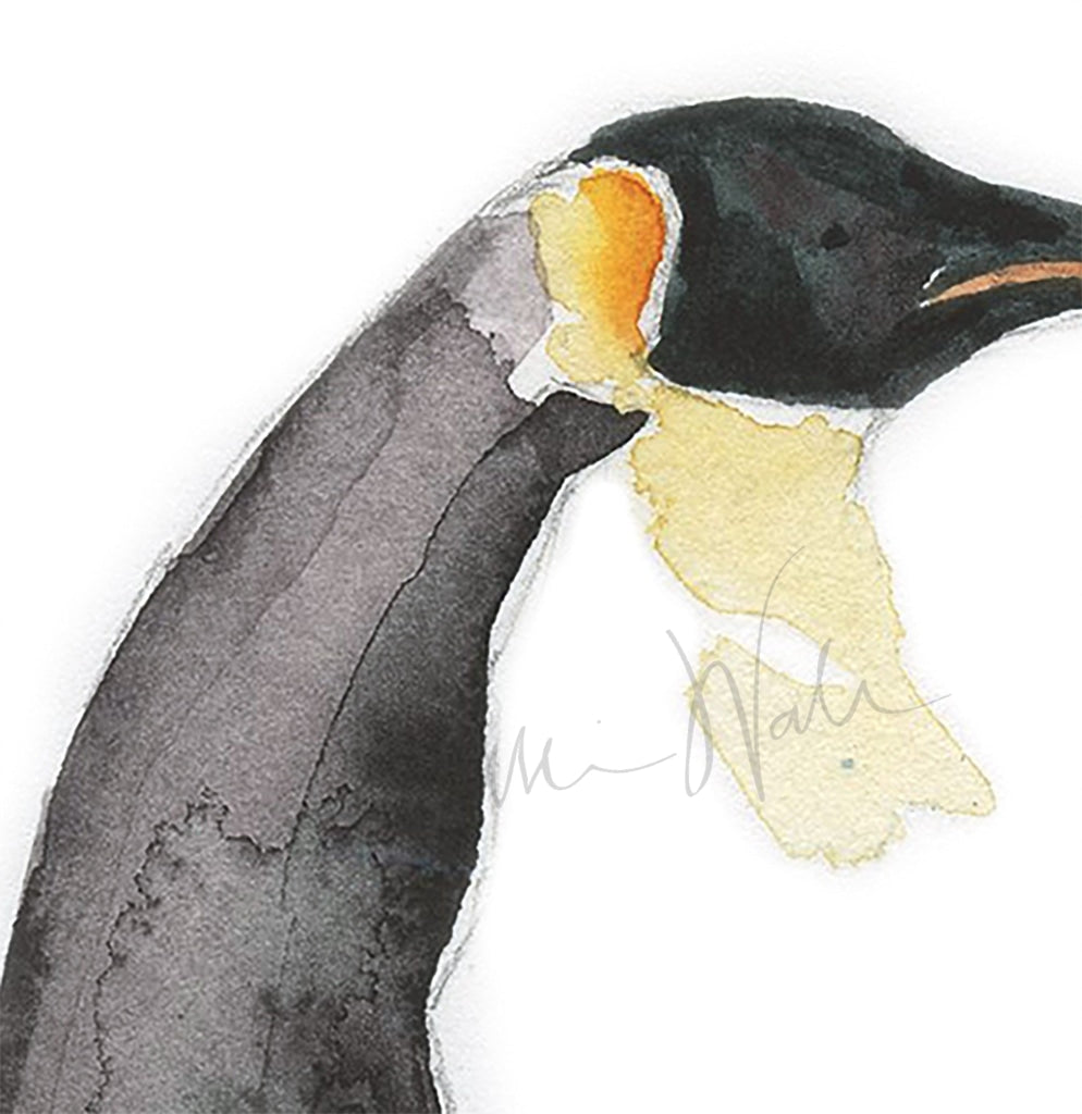 Penguin Watercolor Print