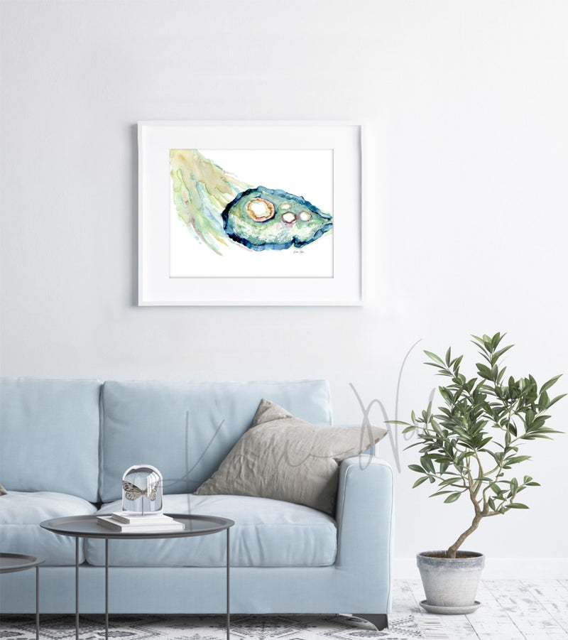 Ovary And Fimbriae Watercolor Print