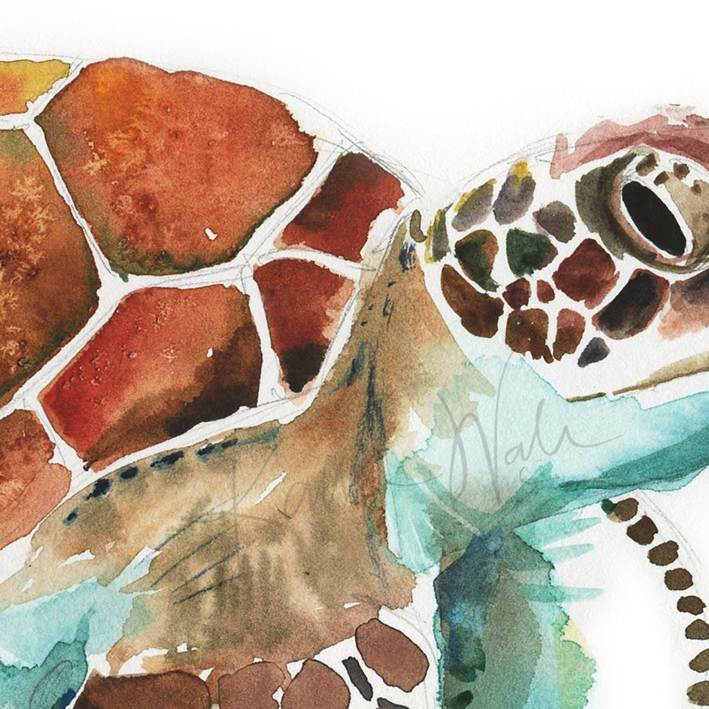 Sea Turtle Watercolor Print