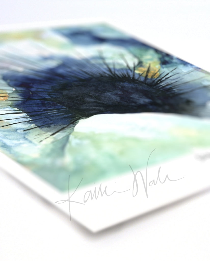 Sea Urchin Watercolor Print