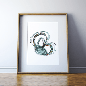 Semicircular Canals Print Watercolor