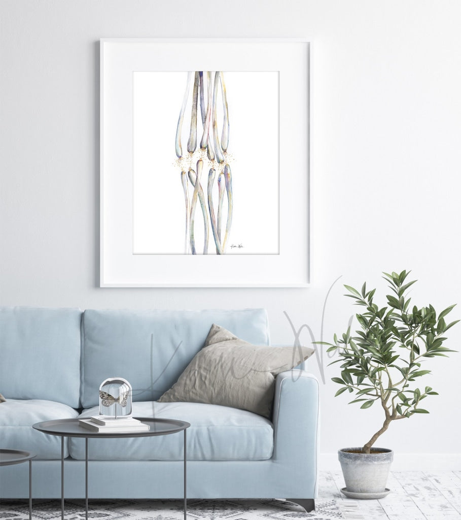 Synaptic Cleft Watercolor Print