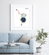 Serotonin Watercolor Print - Happy Hormones