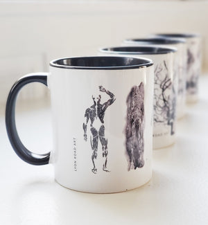 Set Of 4 Medical Art Mugs Mug